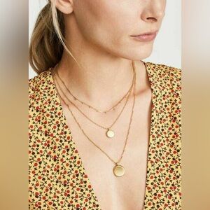Madewell coin layered pendant necklaces
